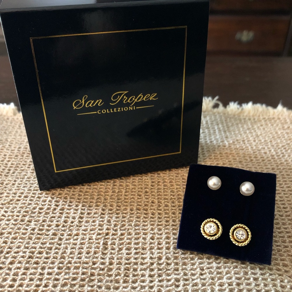 San Tropez Collezioni Two Sets Designer Earrings